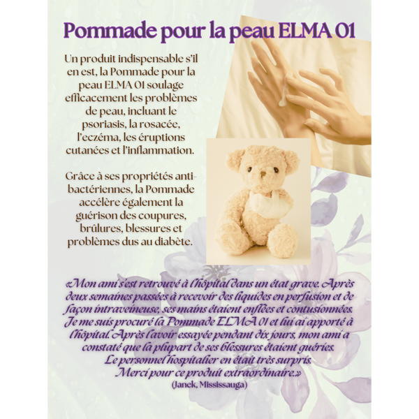 Pommade pour la peau ELMA 01- 20 ml