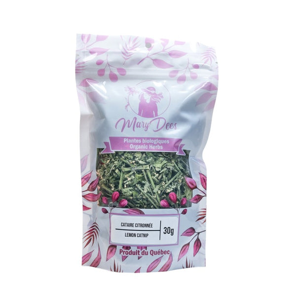 Cataire citronnée (Nepeta cataria var. citriodora) biologique — feuilles et fleurs coupées 30 g