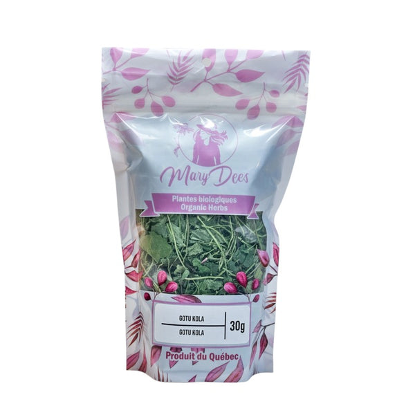 Gotu kola (Centella asiatica) biologique — feuilles entières 30 g