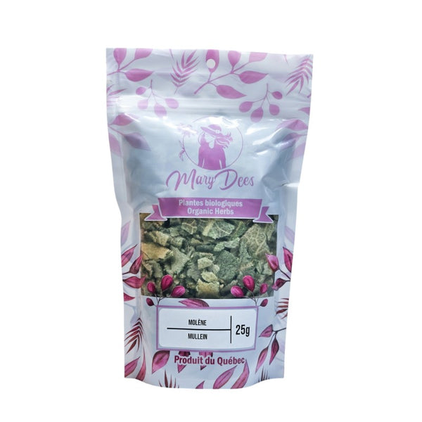 Molène (Verbascum thapsus) biologique — feuilles coupées 25 g